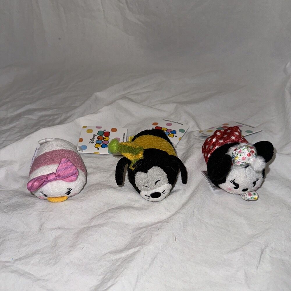 Disney Parks Tsum Tsum Mickey Mouse Party 90th Birthday Anniversary Set of 3